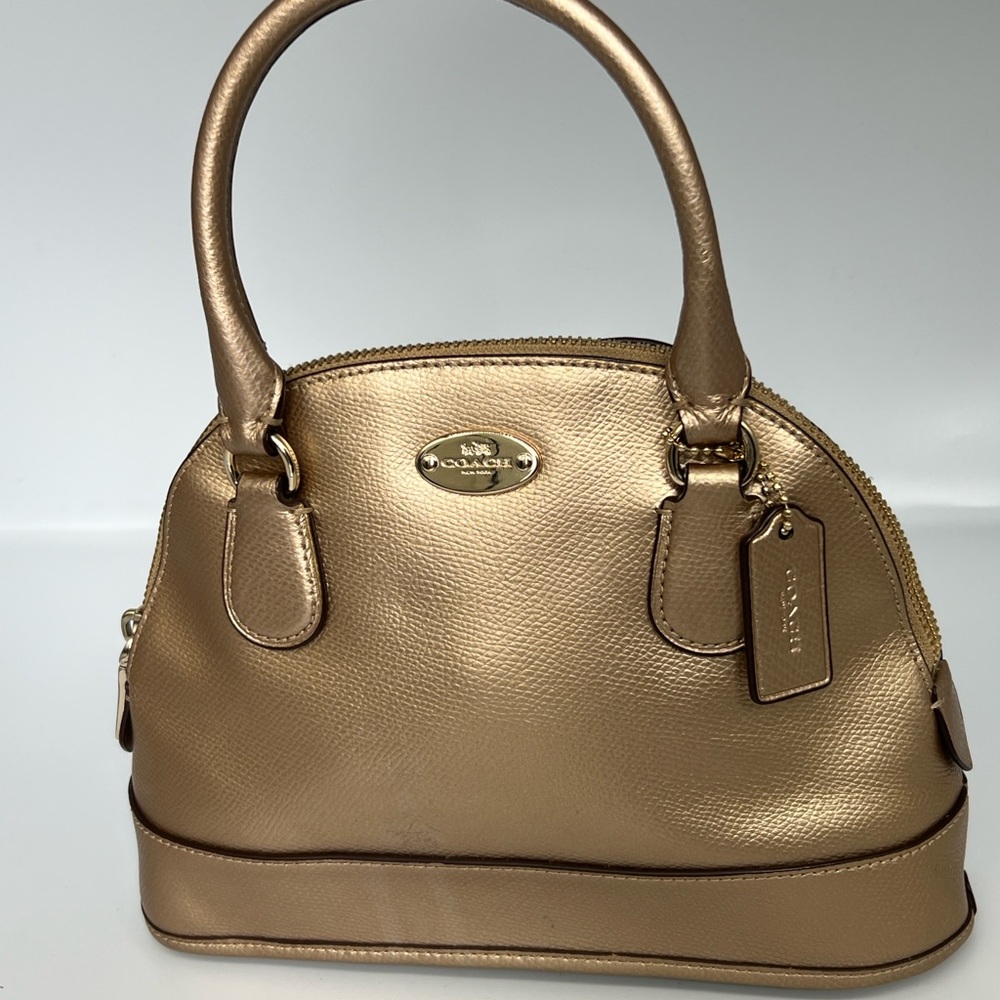Coach Metallic Gold Satchel - Picture 10 of 10